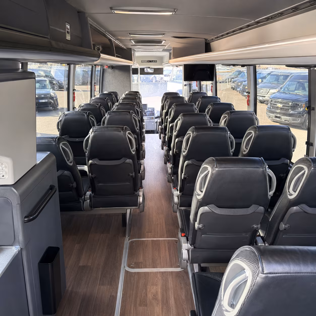 orem charter bus services interior